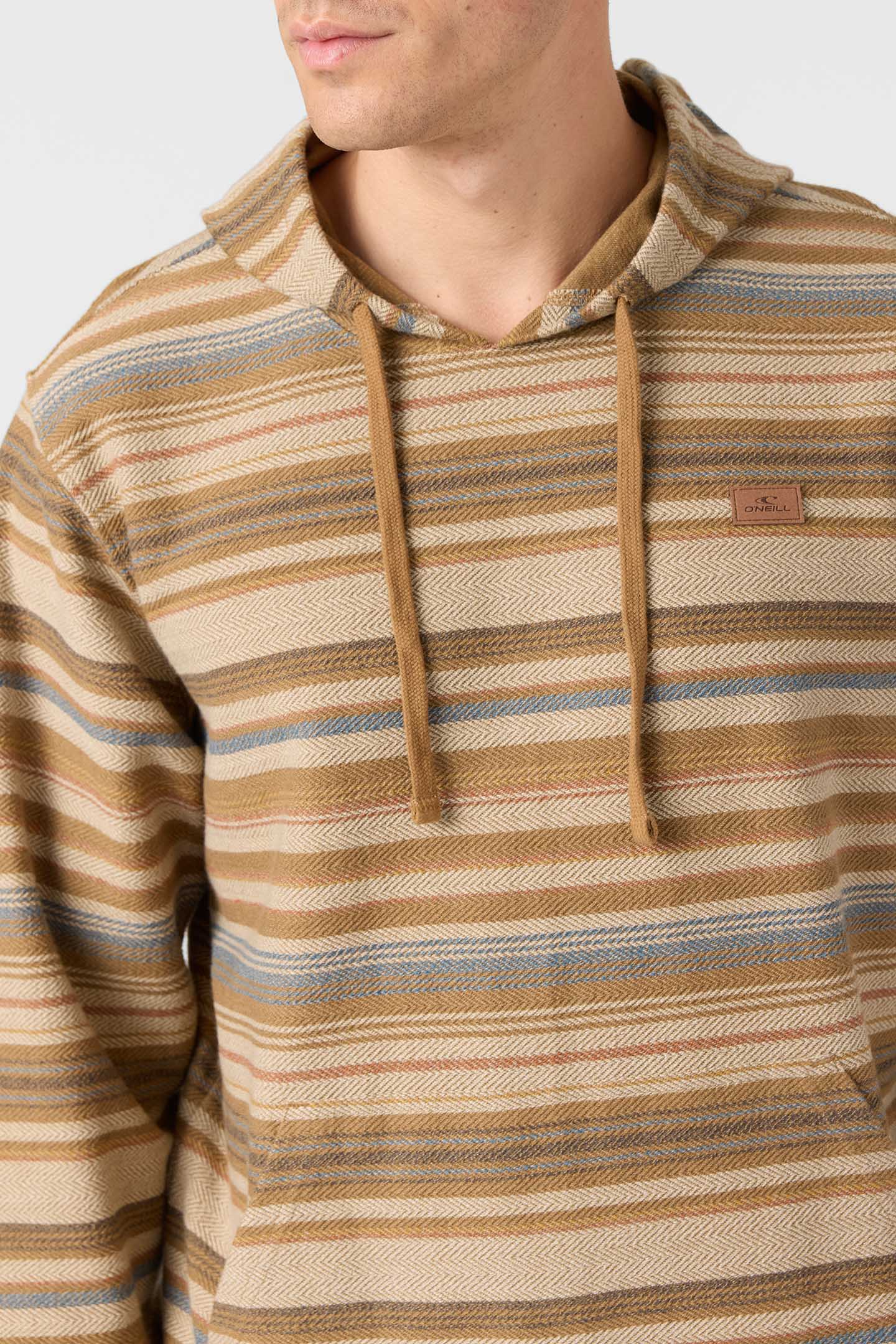 (取寄) オニール メンズ ババロ ストライプ プルオーバー スウェットシャツ O'Neill men Bavaro Stripe Pullover Sweatshirt Khaki Bavaro Stripe Pullover - Dark Khaki | O'Neill