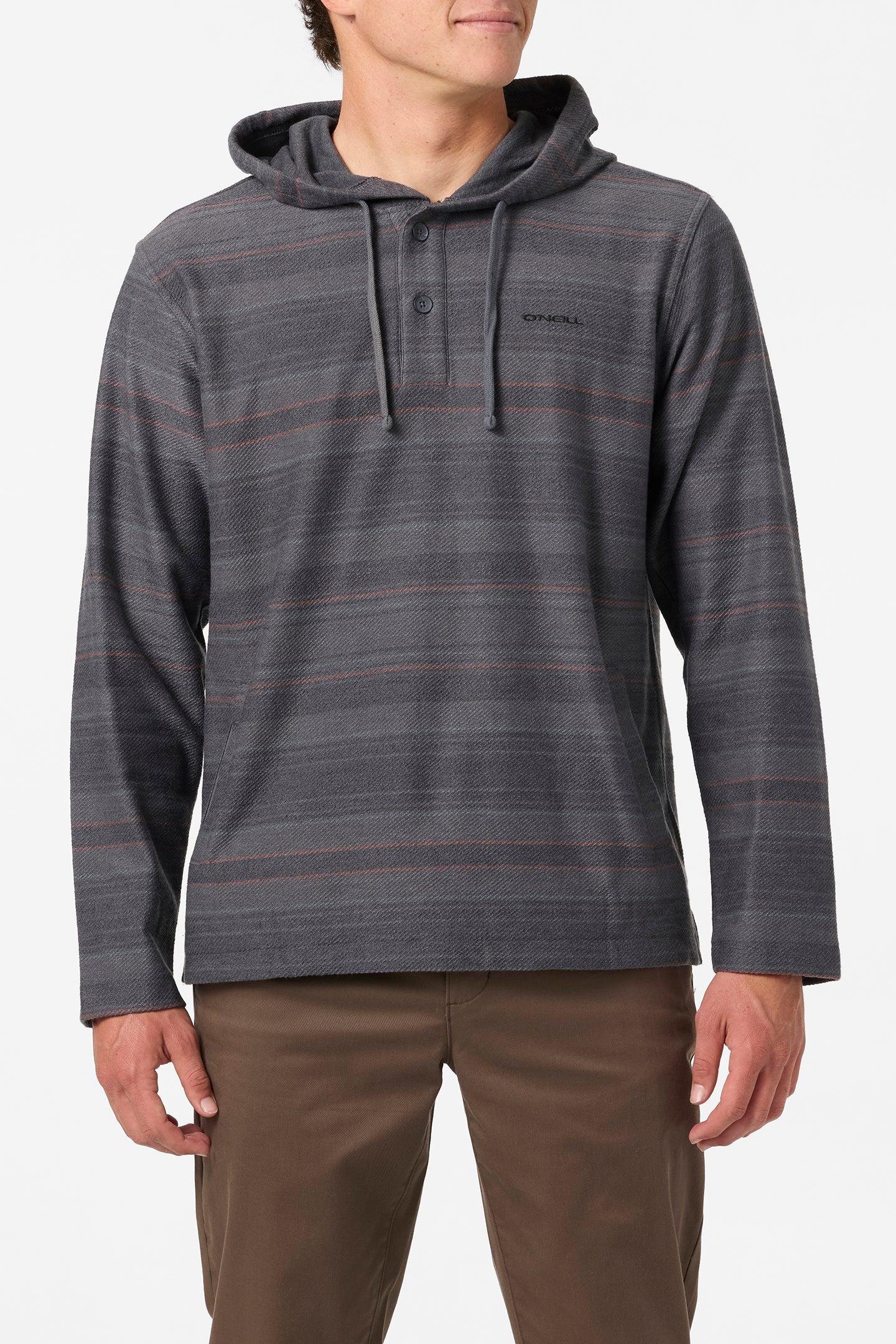 Bavaro Stripe Poncho Pullover Fleece - Black | O'Neill