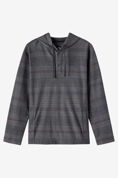 nagonstans rib ski pullover プルオーバー Bavaro Stripe Poncho Pullover Fleece - Black | O'Neill