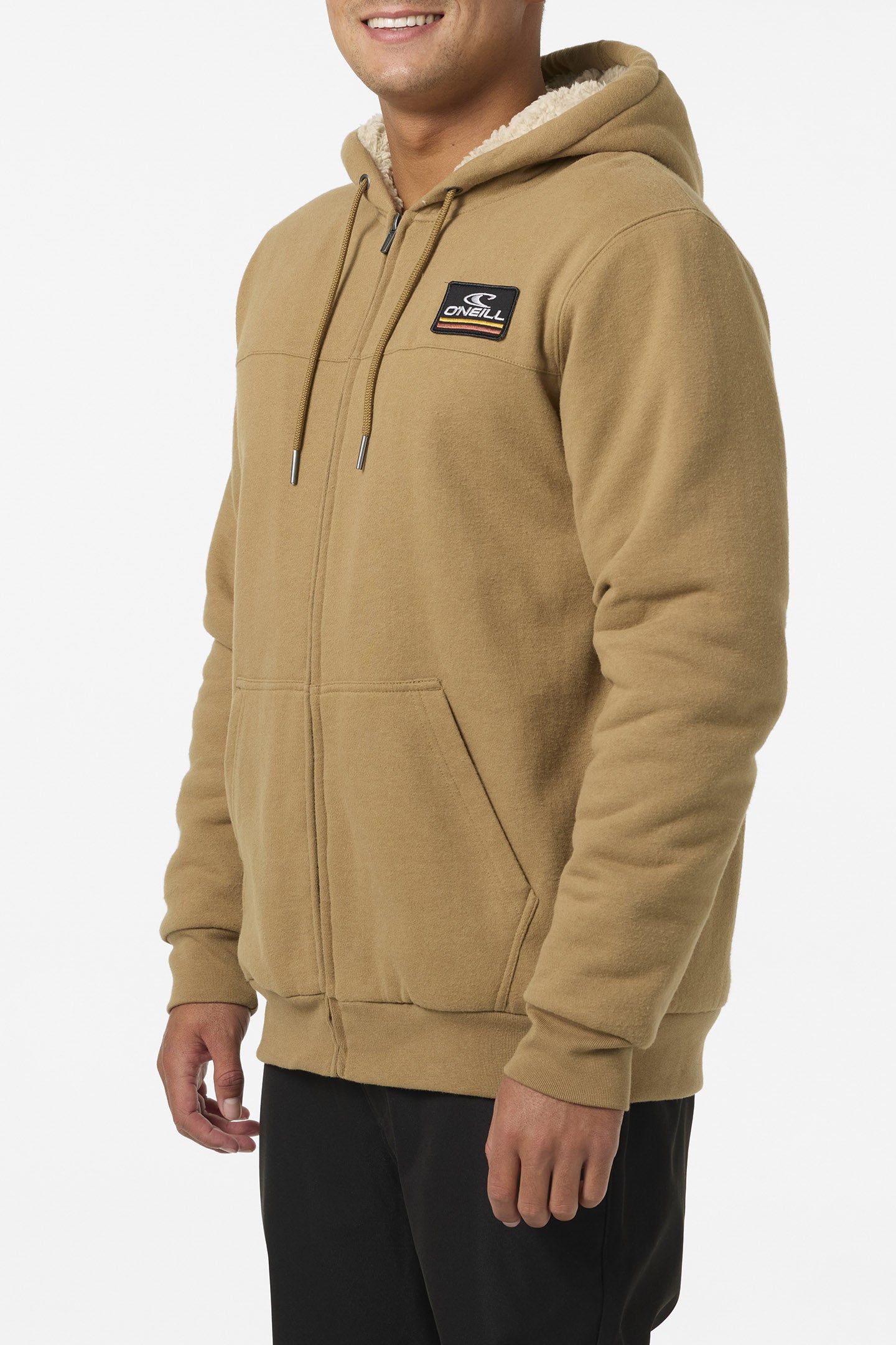 Fifty Two High Pile Zip Zip Fleece - Dark Khaki | O'Neill