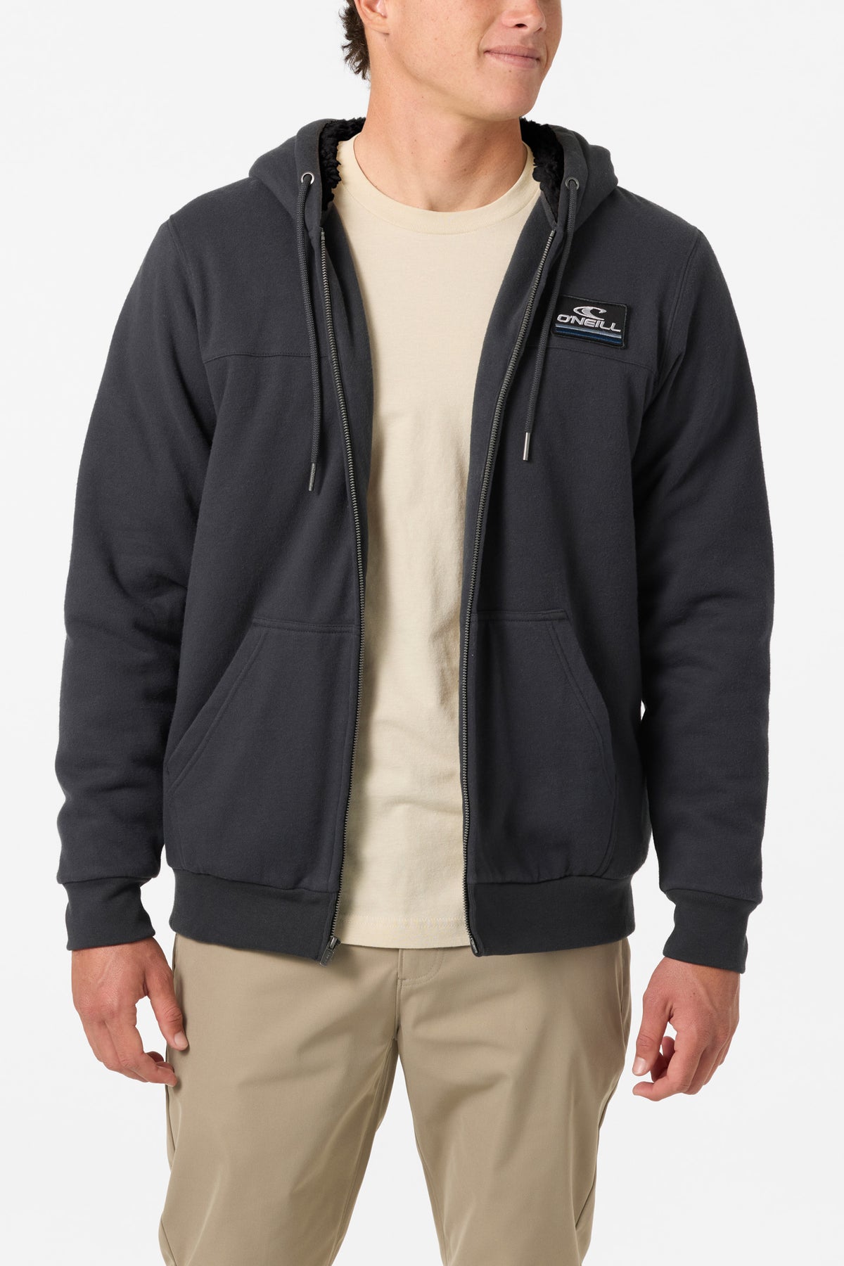 Fifty Two High Pile Zip Zip Fleece - Phantom | O