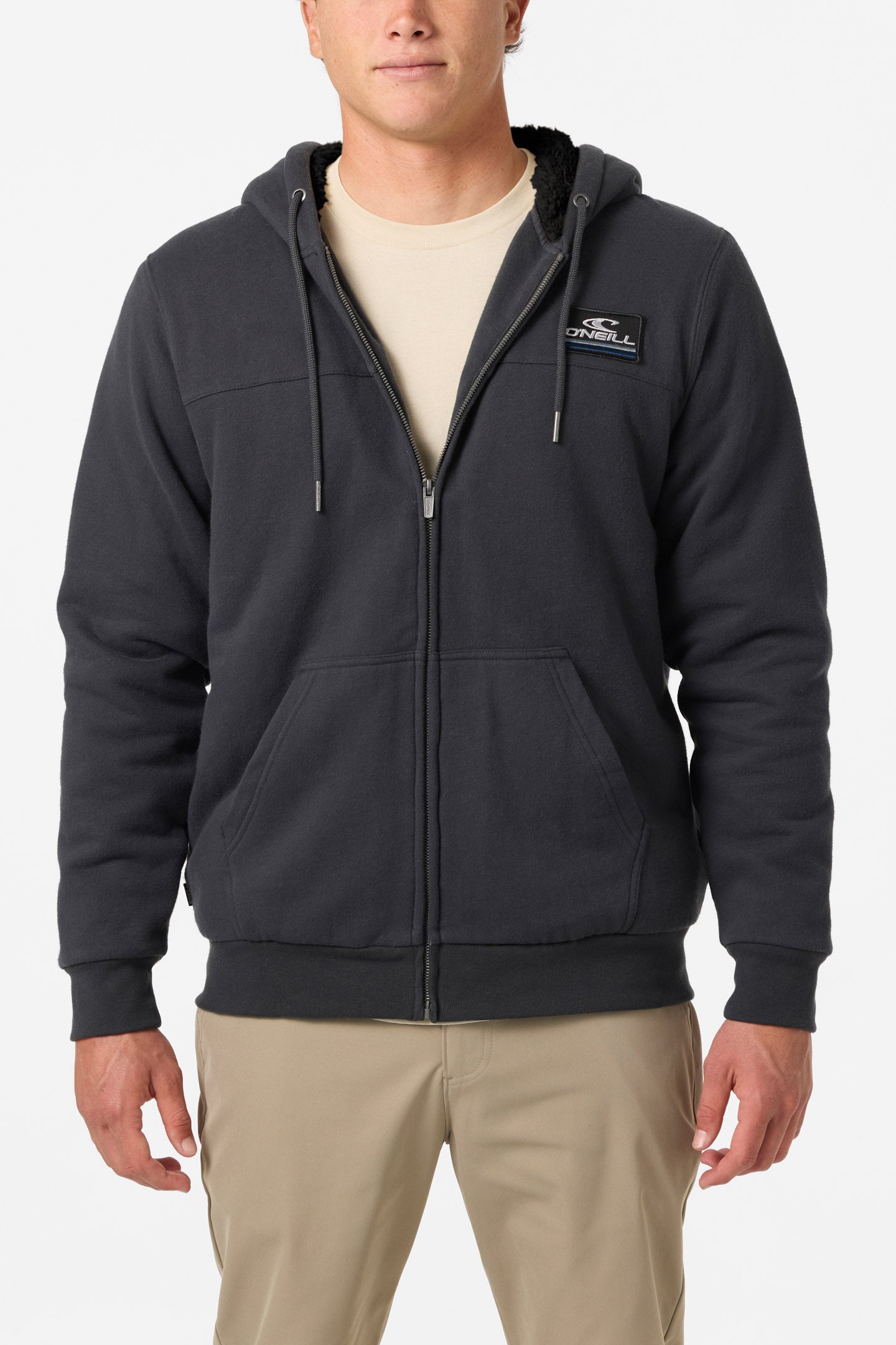 Fifty Two High Pile Zip Zip Fleece - Phantom | O'Neill