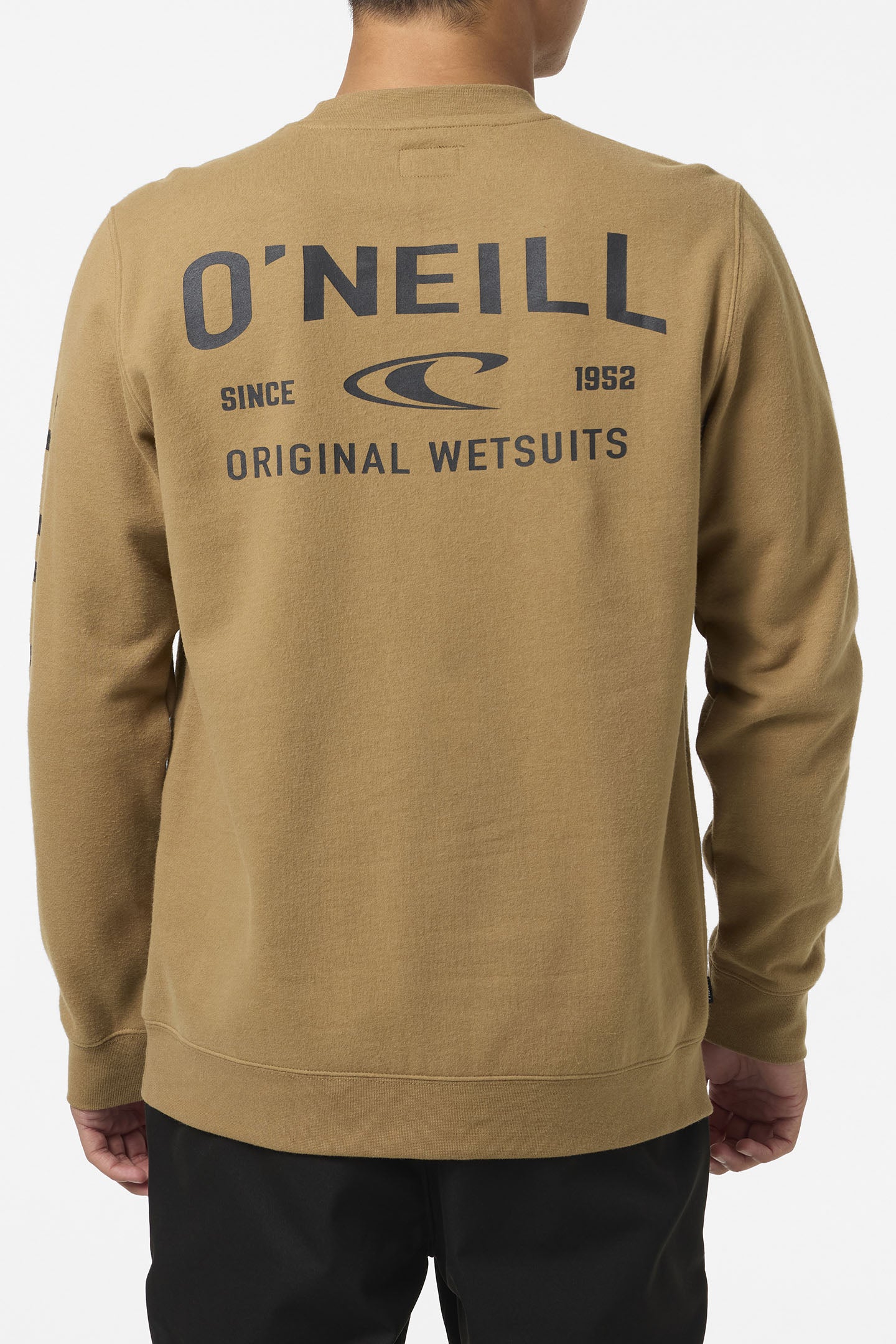 Fifty Two Cliffs Crew Crew Neck Fleece - Dark Khaki | O'Neill