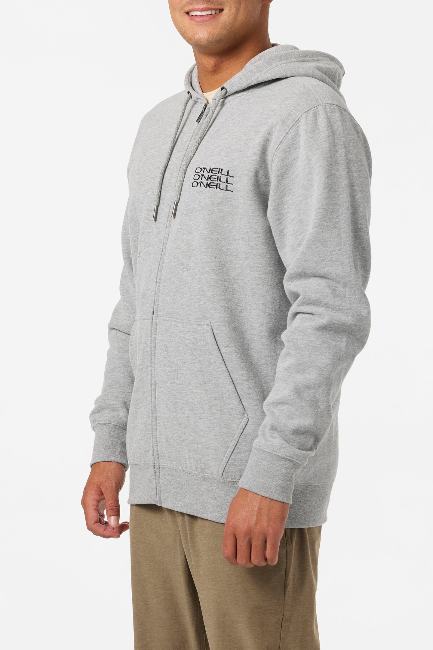 Fifty Two Zip Zip Fleece - Heather Grey | O'Neill