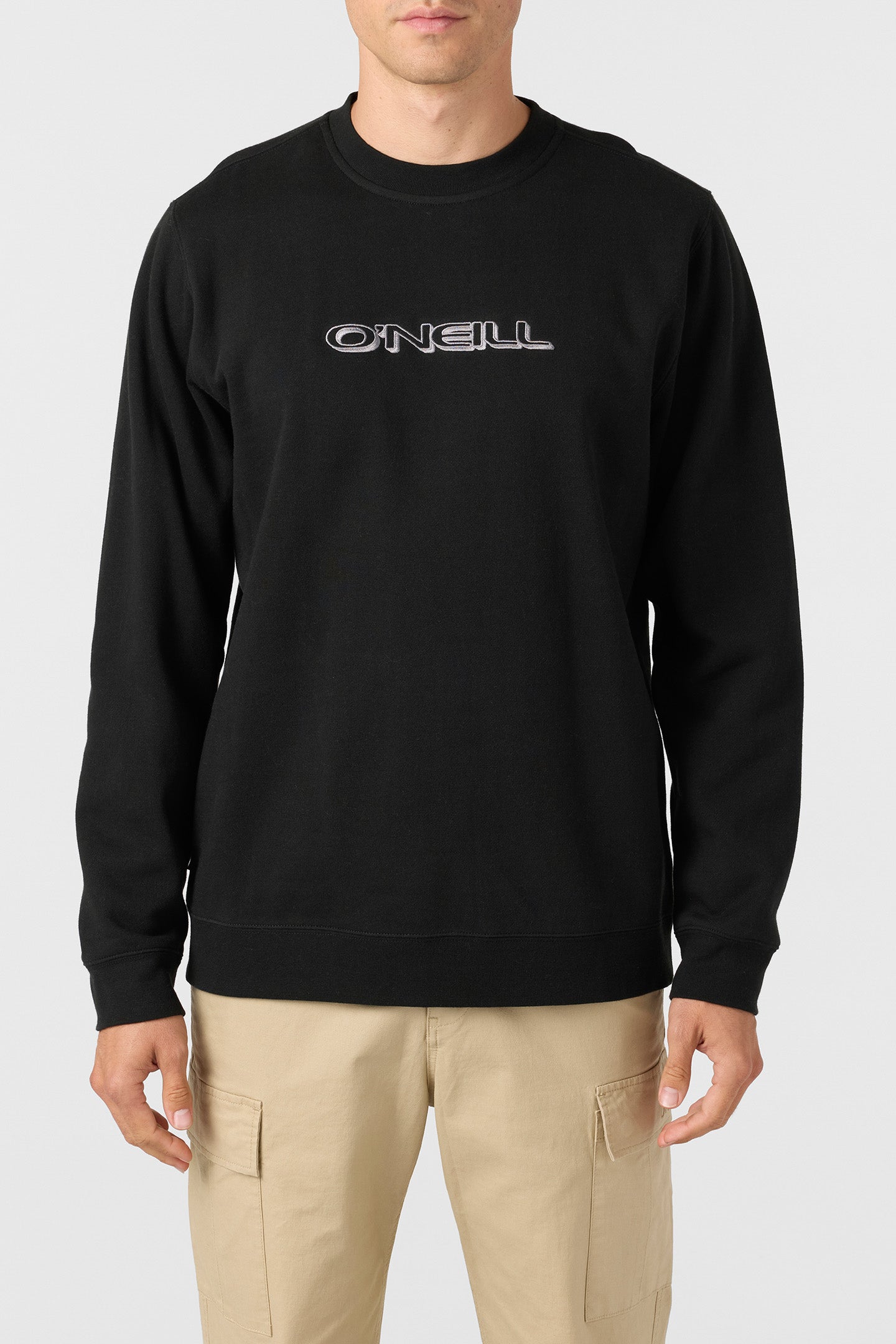Capitola Crew Crew Neck Fleece - Black | O'Neill