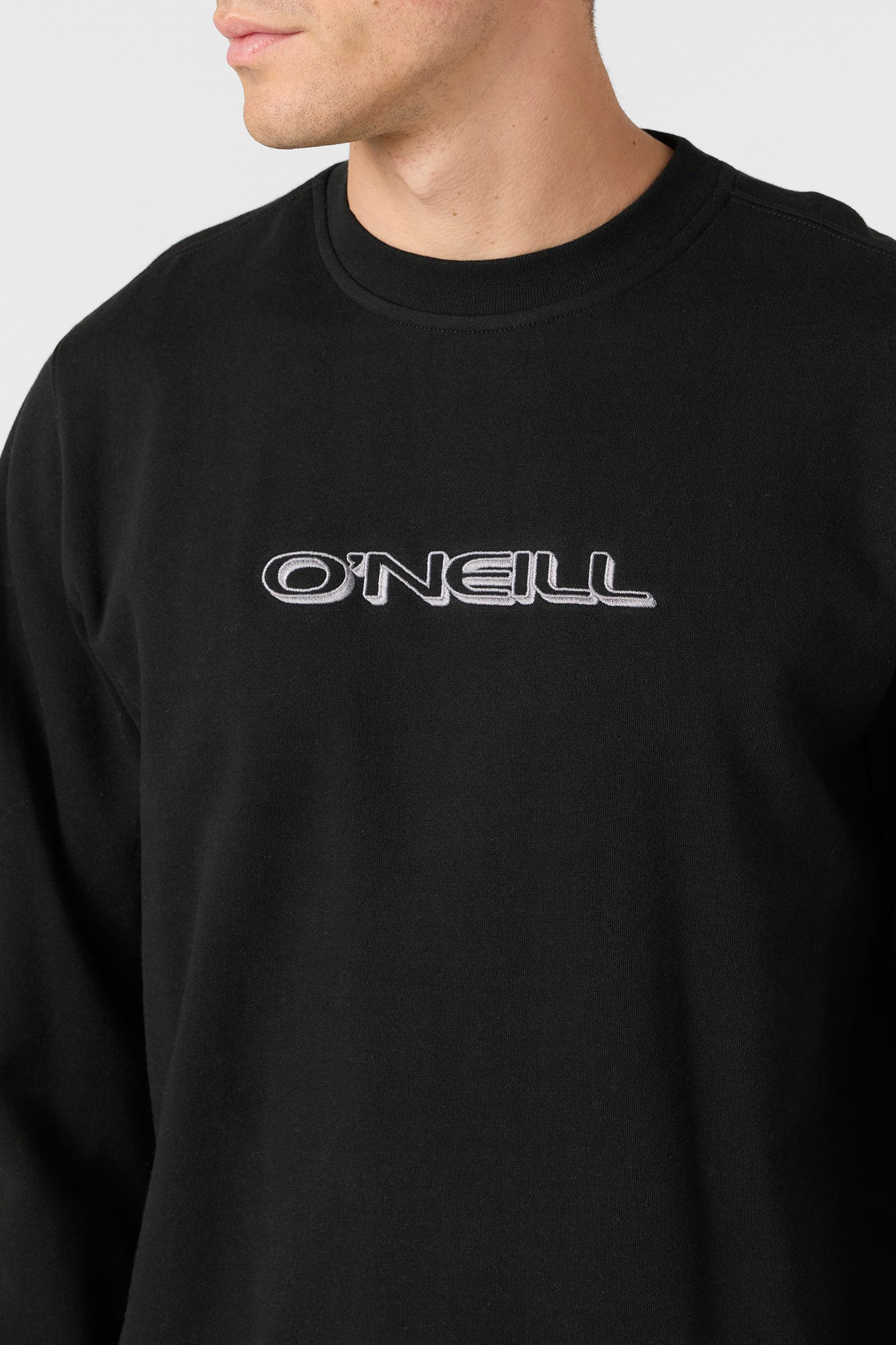 Capitola Crew Crew Neck Fleece - Black | O'Neill