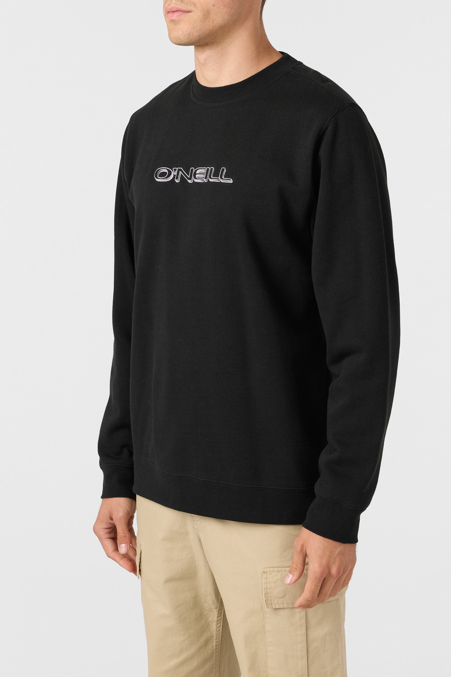 Capitola Crew Crew Neck Fleece - Black | O'Neill