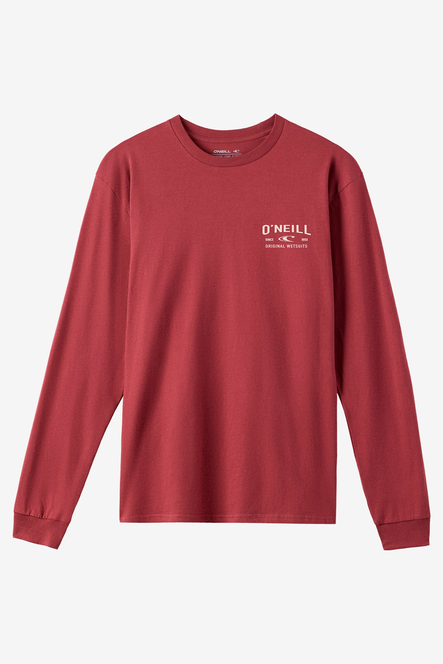 OVY Original Cotton Long Sleeve ＸＬ Layered Up Long Sleeve Standard Fit Long Sleeve Tee - Oxblood Red