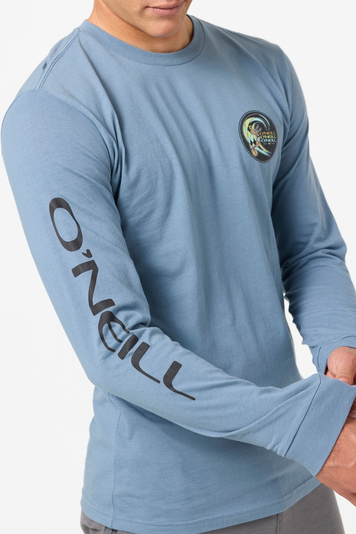 Circle Surfer Long Sleeve Standard Fit Long Sleeve Tee - Blue