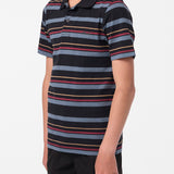 Boy's Novak Knit Polo Shirt - Black | O'Neill