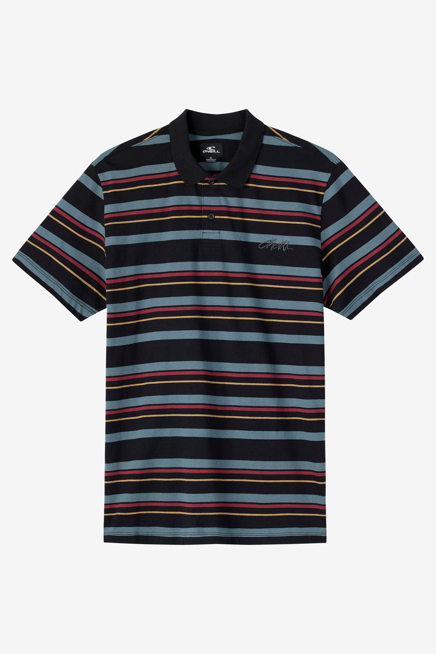 Boy's Novak Knit Polo Shirt - Black | O'Neill