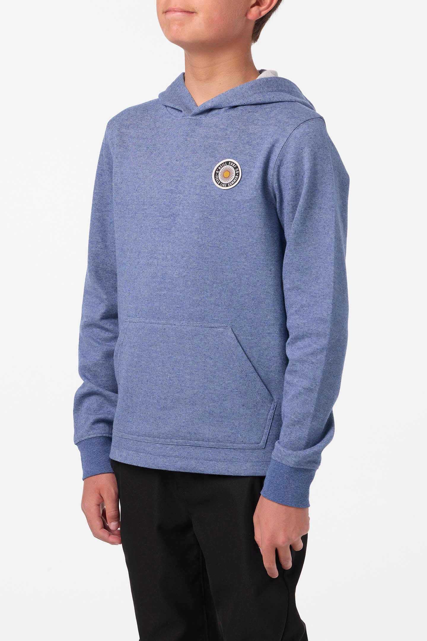 Boy's Cantina Hooded Textured Knit Pullover - Blue Mirage | O'Neill