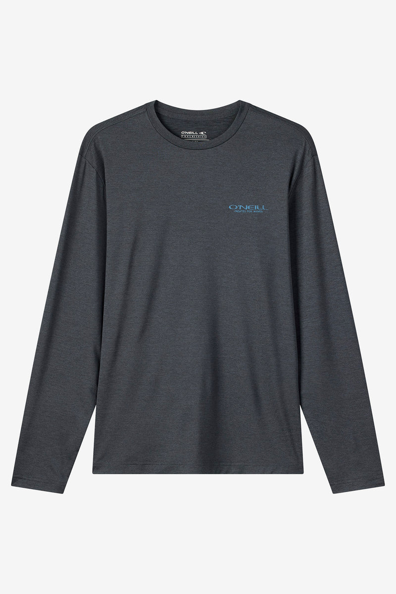 TRVLR UPF LS - STACKED HTHR BLACK – O'Neill