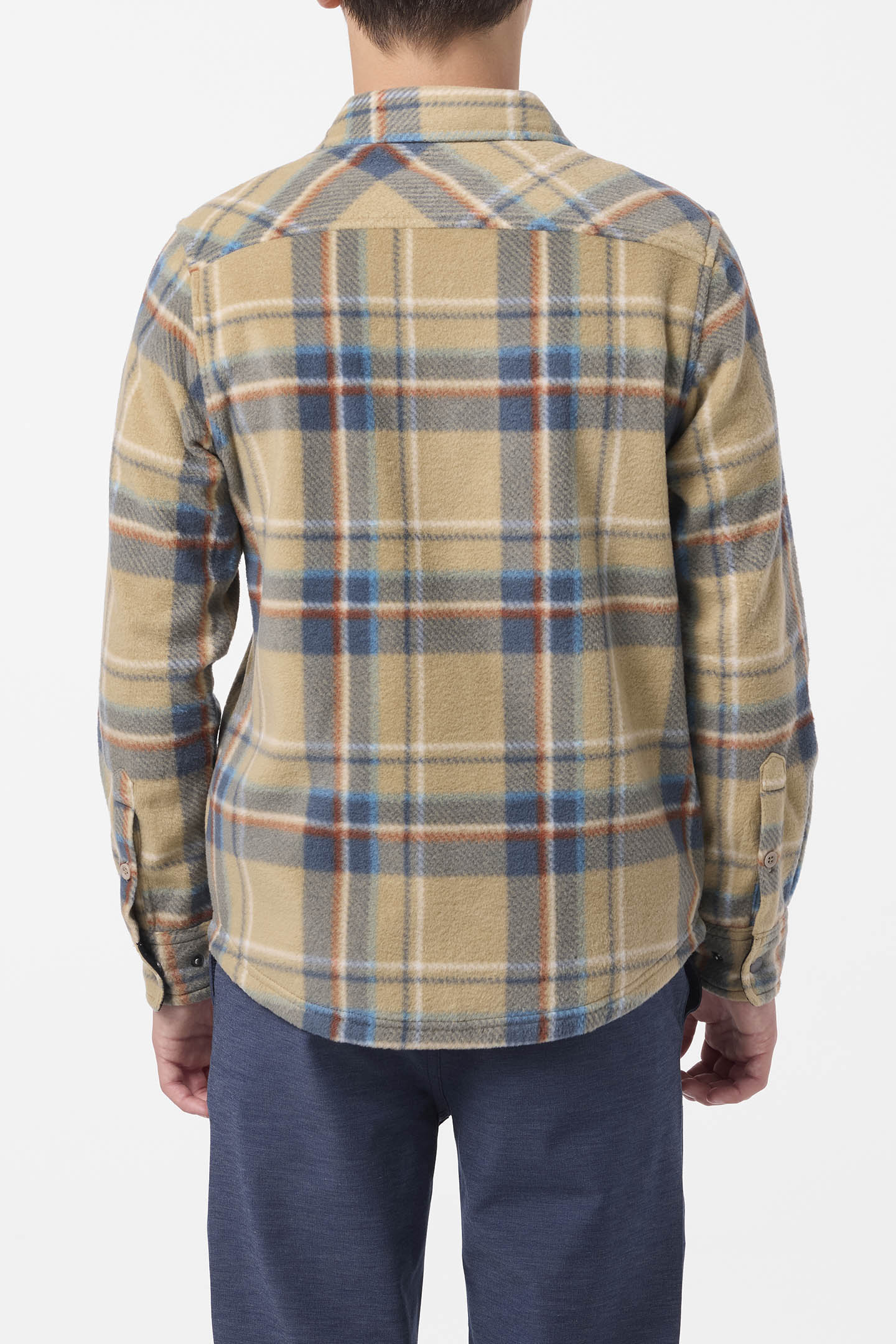 Boy's Glacier Plaid Superfleece Long Sleeve Shirt - Twill | O'Neill