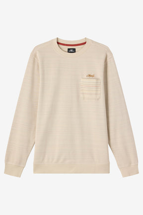 Boy's Bavaro Blocked Crew Shirt Fleece - Lt Khaki | O'Neill