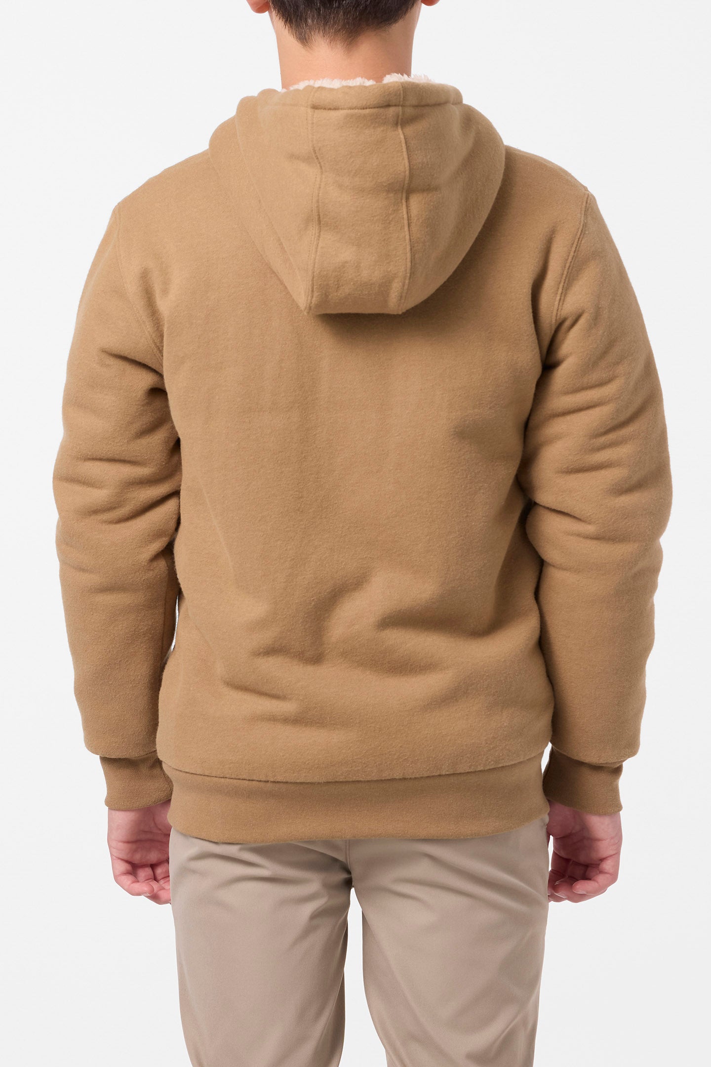 Boy's Fifty Two High Pile Zip Zip Fleece - Dark Khaki | O'Neill