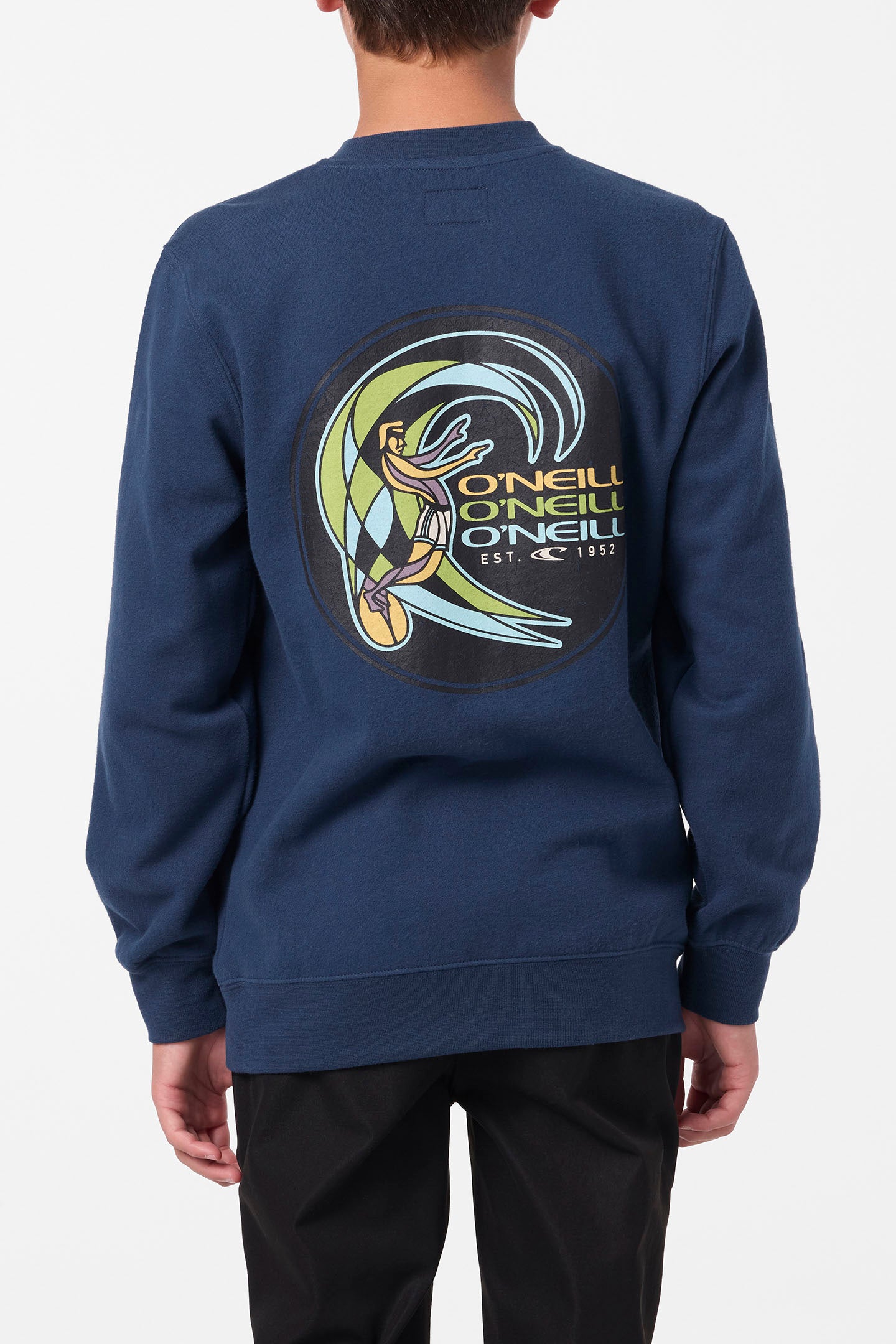 Boy's Fifty Two Cliffs Crew Crew Neck Fleece - Midnight Navy | O'Neill
