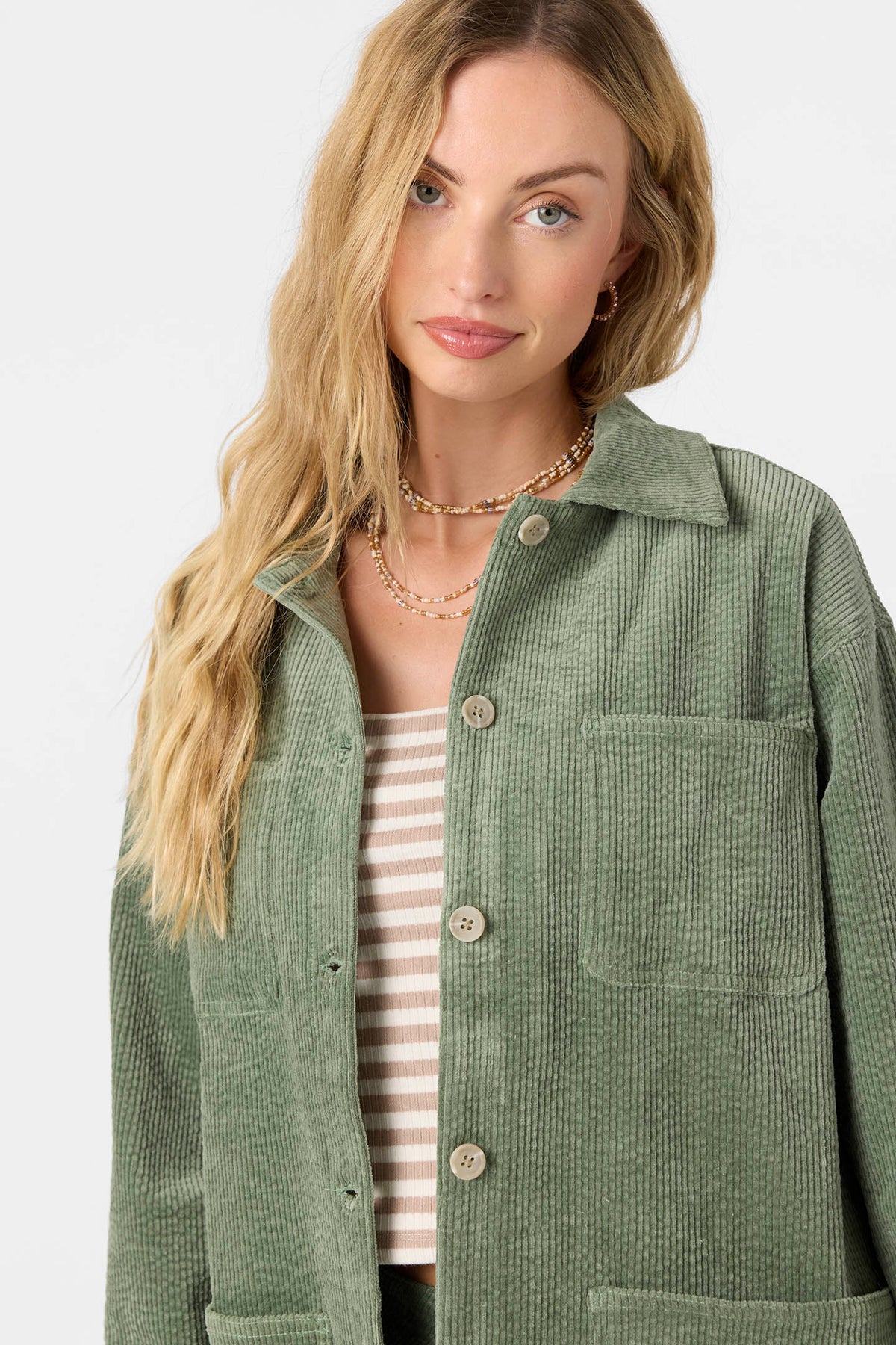 Langford Shacket Jacket - Sea Spray | O