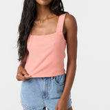 Vanessa Solid Sleeveless Top - Coral Haze | O'Neill