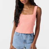 Vanessa Solid Sleeveless Top - Coral Haze | O'Neill