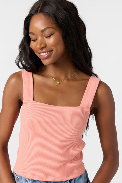 Vanessa Solid Sleeveless Top - Coral Haze | O'Neill