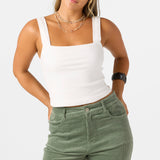 Vanessa Solid Sleeveless Top
