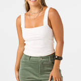 Vanessa Solid Sleeveless Top