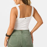 Vanessa Solid Sleeveless Top