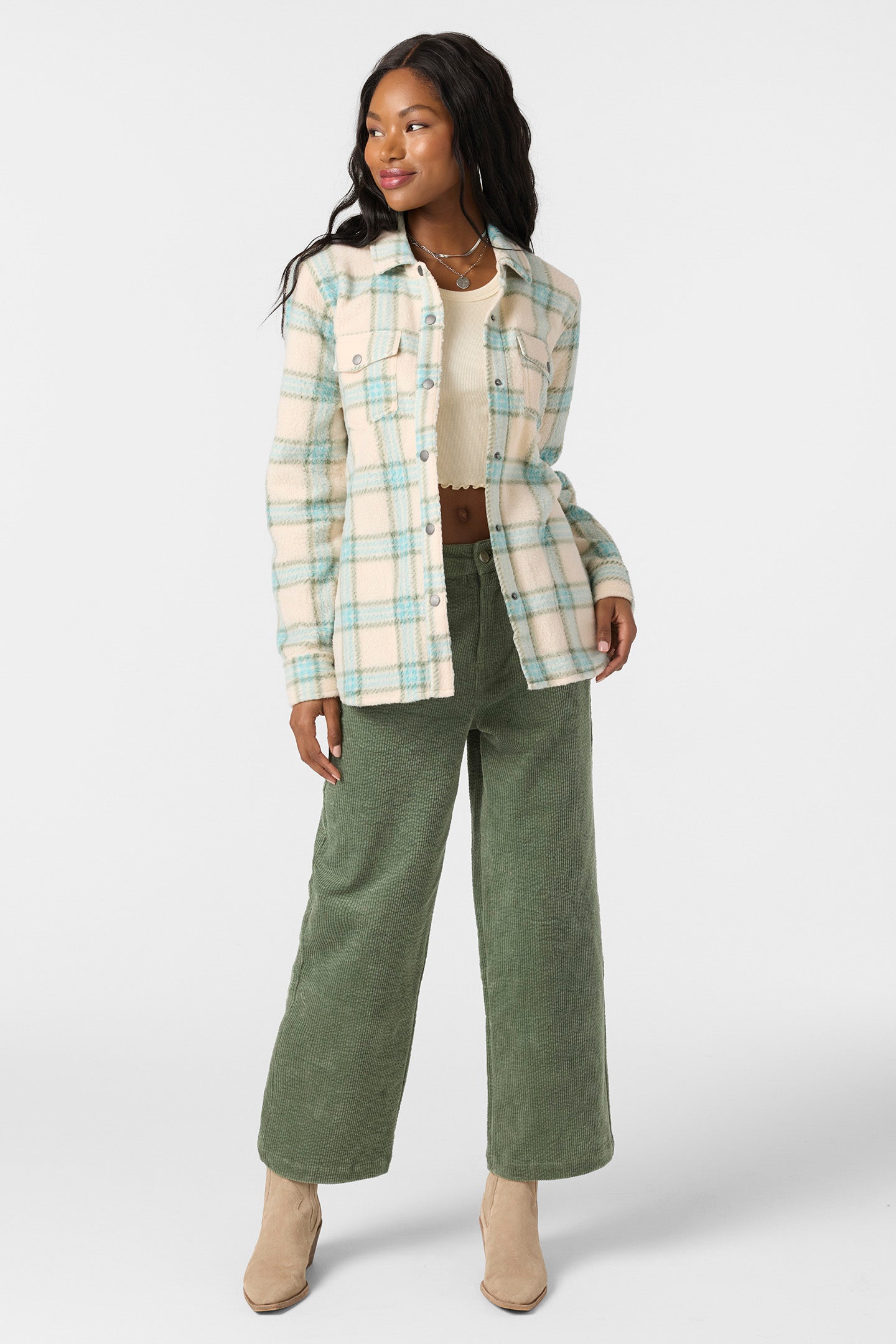 Zuma High Pile Long Sleeve Top - Nile Blue | O'Neill