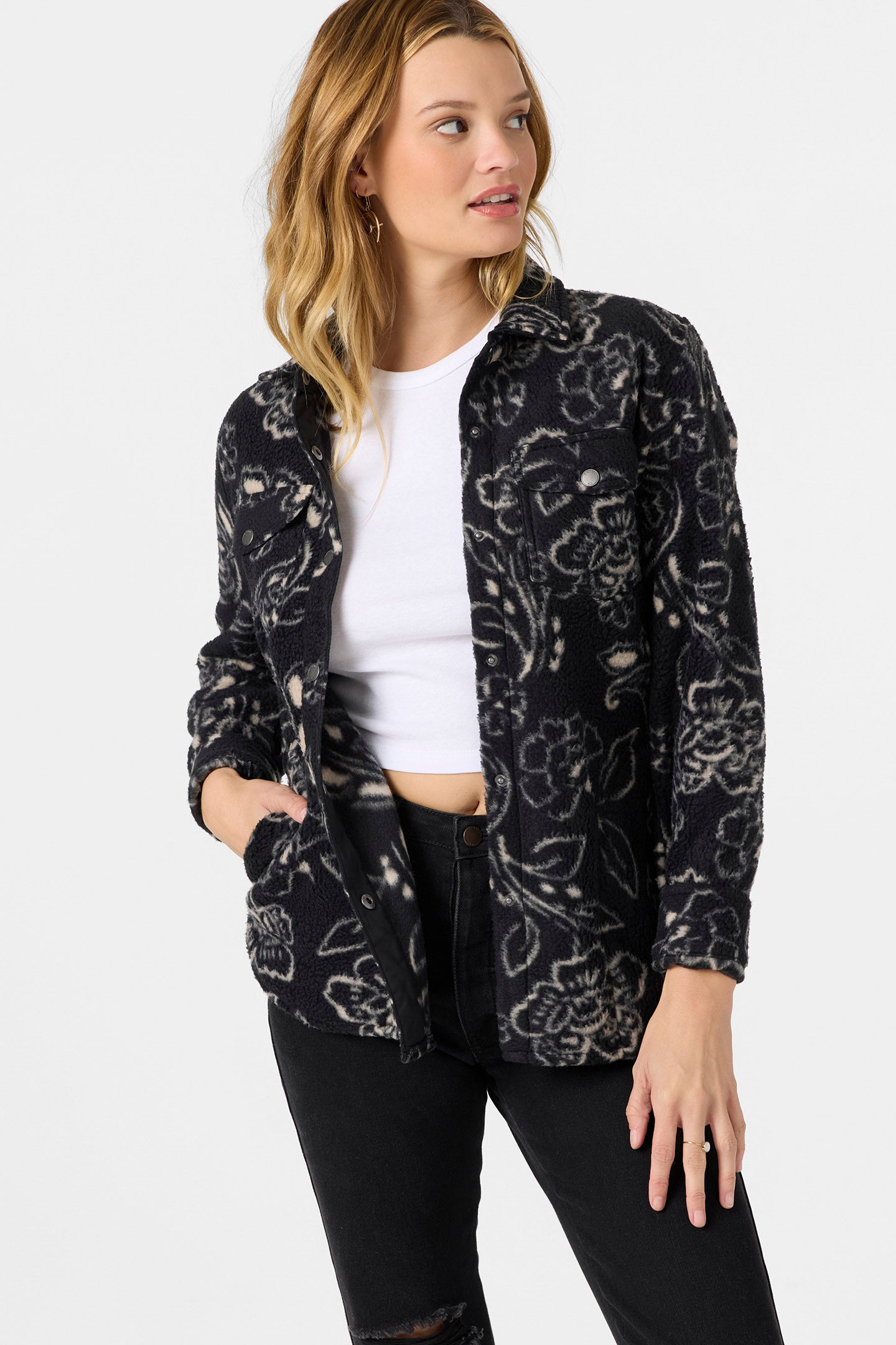 Zuma High Pile Long Sleeve Top - Simply Taupe | O'Neill