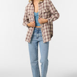 Brooks Flannel Long Sleeve Top
