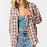 Brooks Flannel Long Sleeve Top