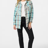 Brooks Flannel Long Sleeve Top