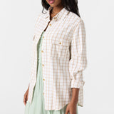 Brooks Flannel Long Sleeve Top