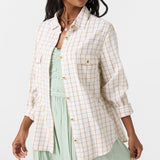 Brooks Flannel Long Sleeve Top