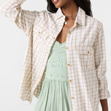 Brooks Flannel Long Sleeve Top