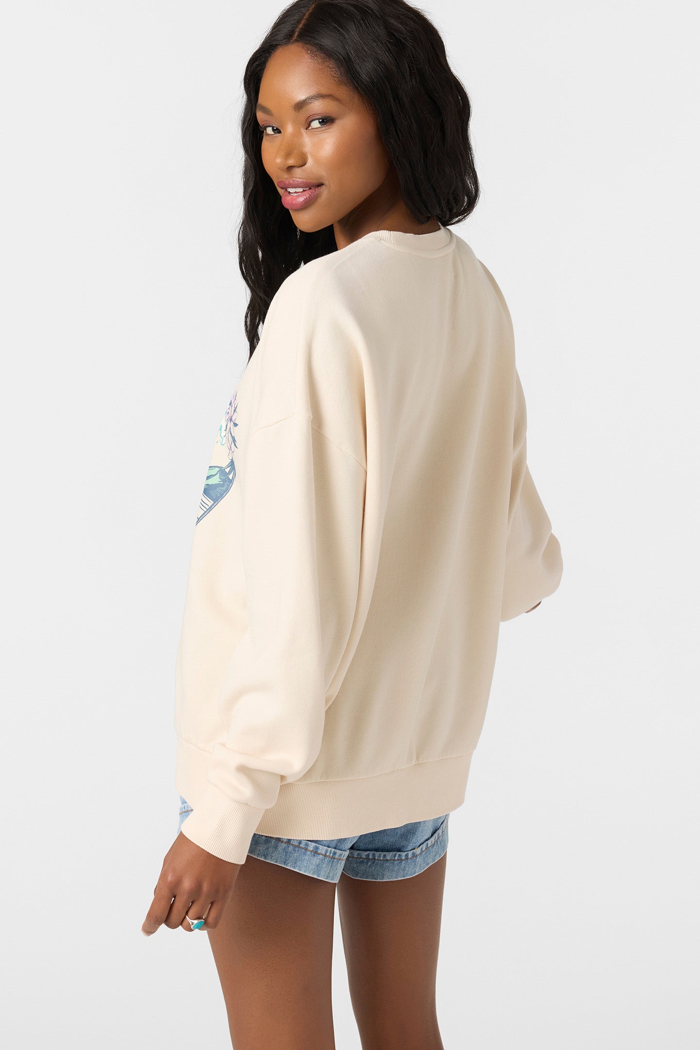 Solis Crew Crew Neck Fleece - Tapioca | O'Neill
