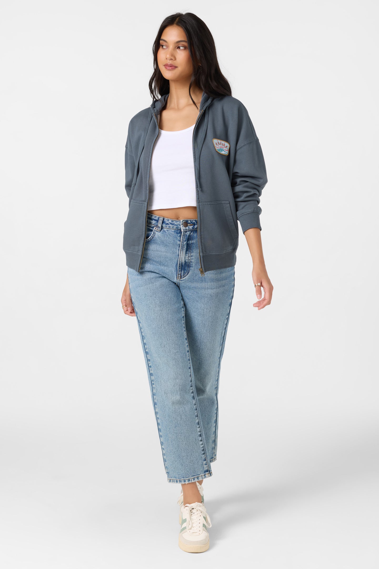 Atwood Zip Hoody Zip Fleece - Washed Slate | O'Neill