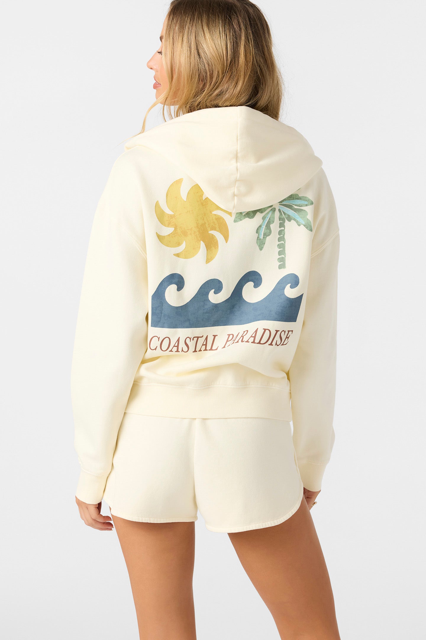 Atwood Palma Zip Hoody Zip Fleece - Winter White | O'Neill