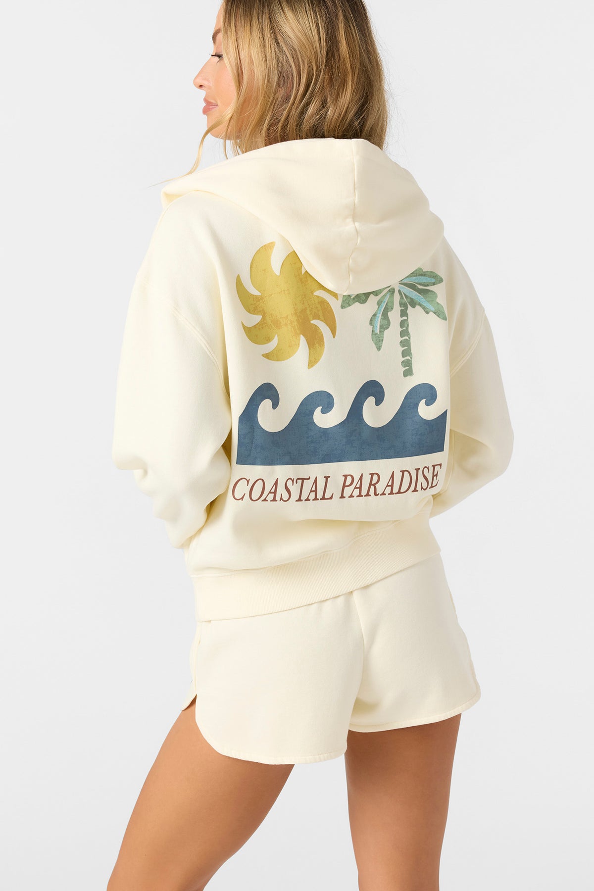 Atwood Palma Zip Hoody Zip Fleece - Winter White | O
