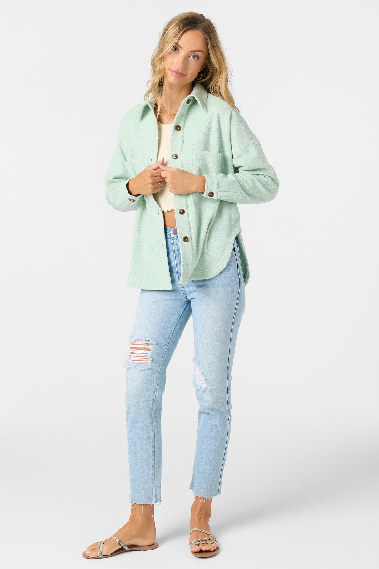 Wavelength Fleece Jacket Zip Fleece - Seafoam | O'Neill