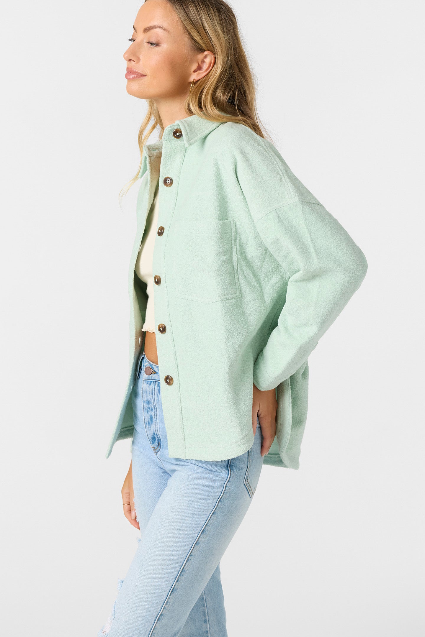 Wavelength Fleece Jacket Zip Fleece - Seafoam | O'Neill