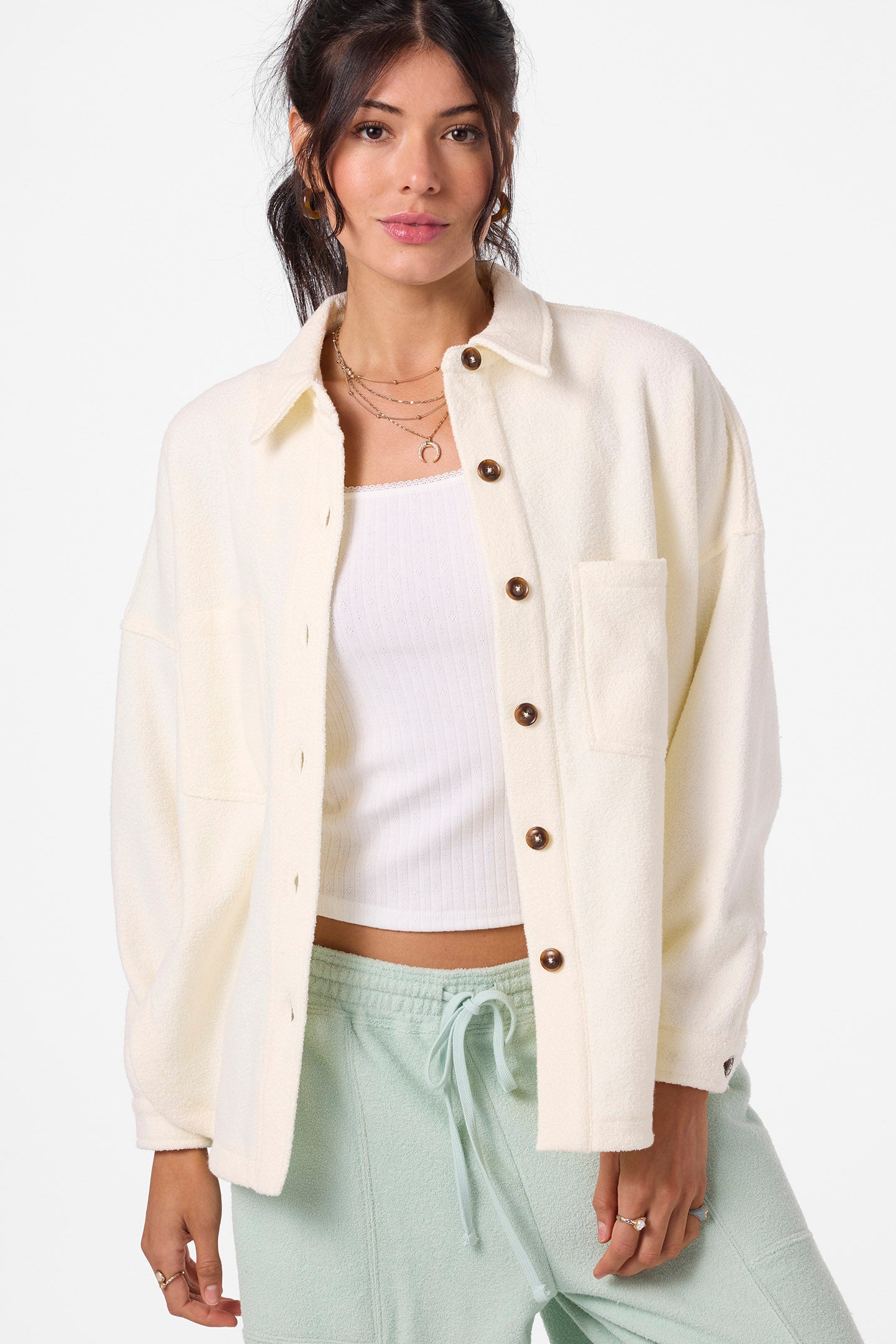 Wavelength Fleece Jacket Zip Fleece - Winter White | O'Neill