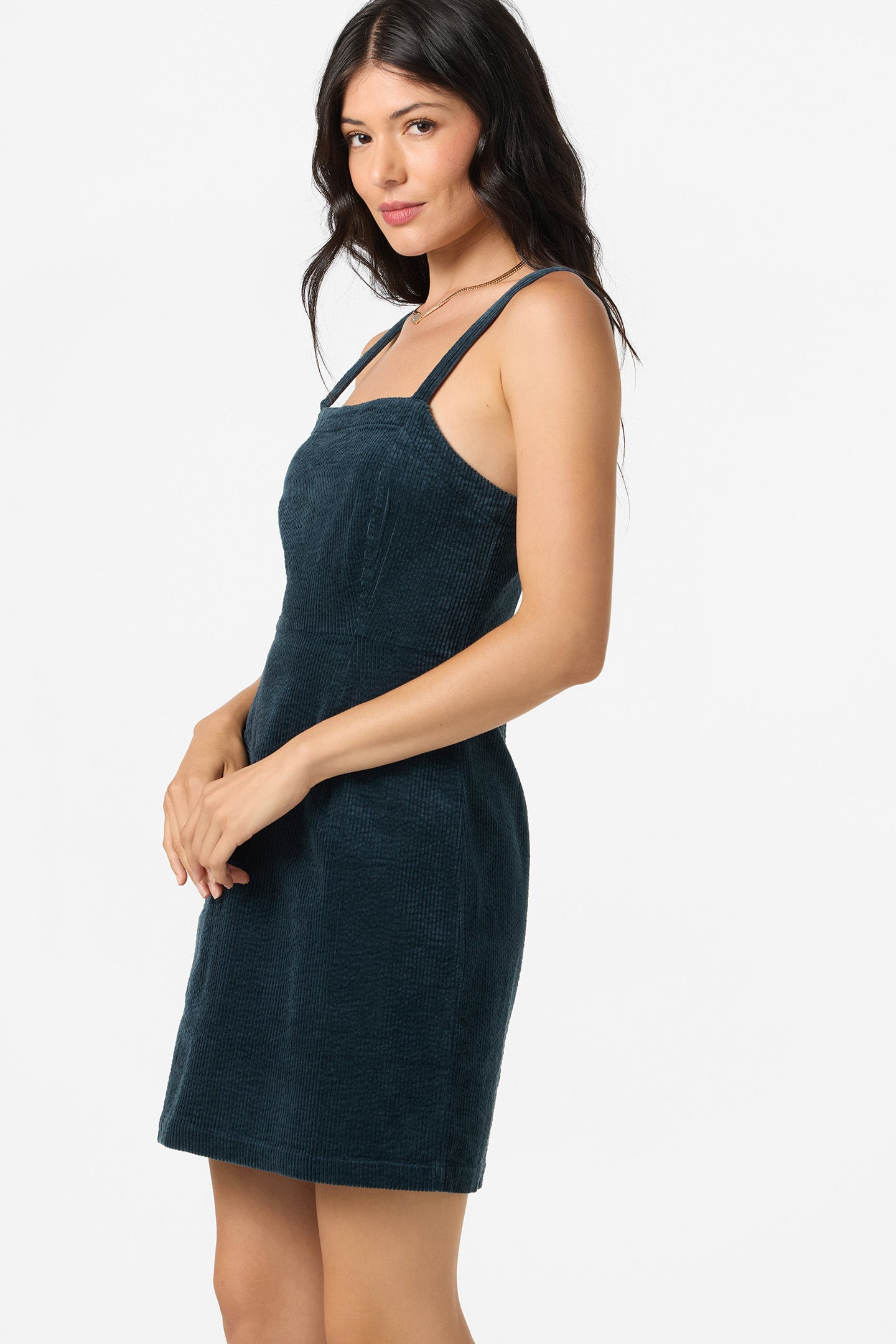 slate cocktail dress Halston Carter Jersey Mini Dress In Slate