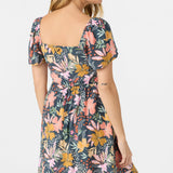 Carina Floral Short Dress