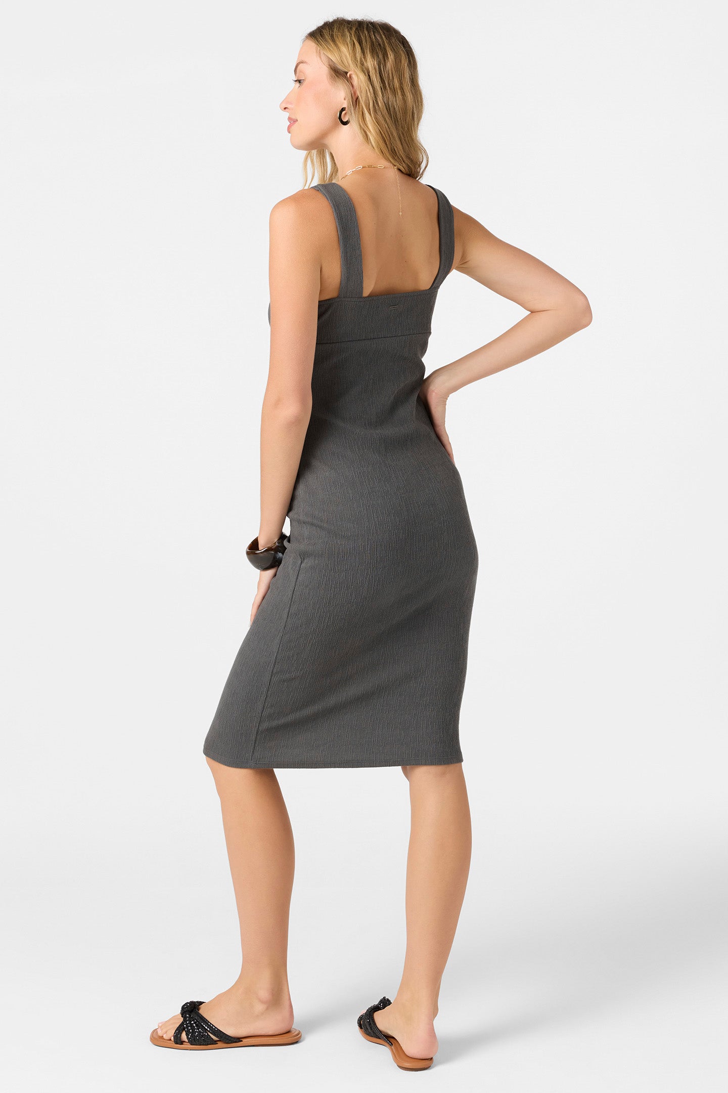 Jaslyn Midi Dress - Washed Black | O'Neill