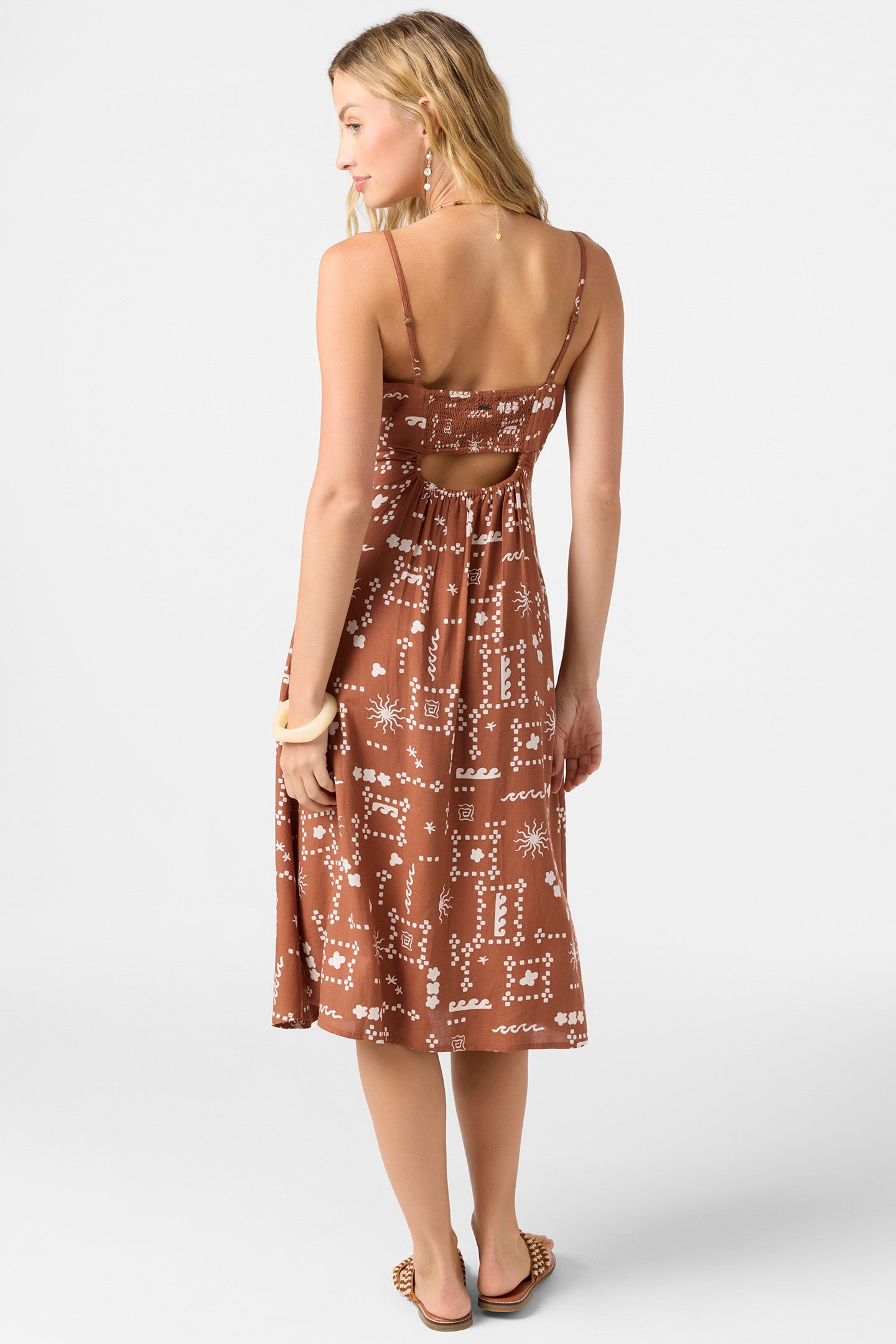 O'neill Darleen Midi Dress | Harbour Thread Rust / L