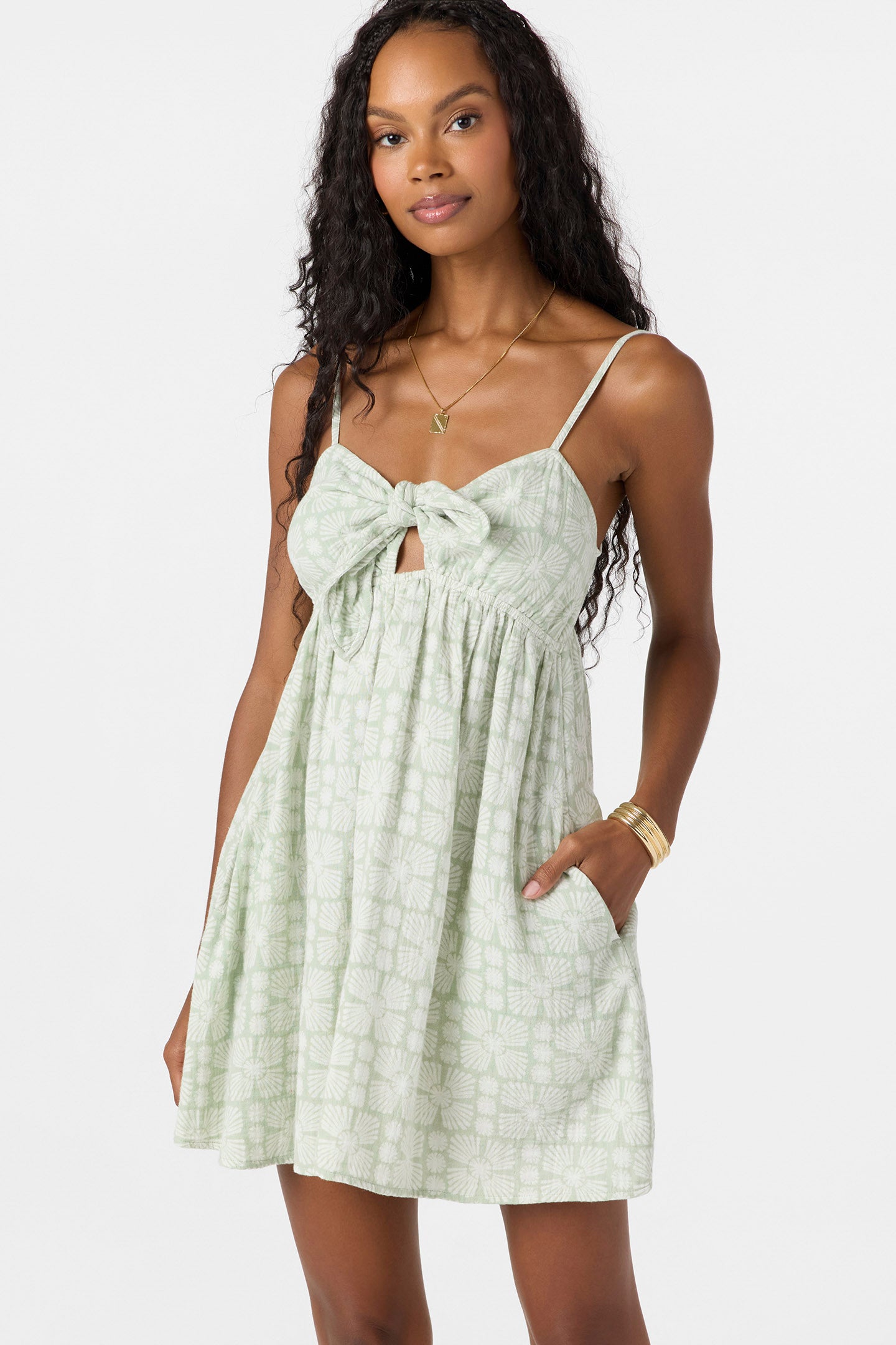 Natalya Geo Short Dress - Seafoam | O'Neill Natalya Geo Short Dress - Seafoam | O'Neill