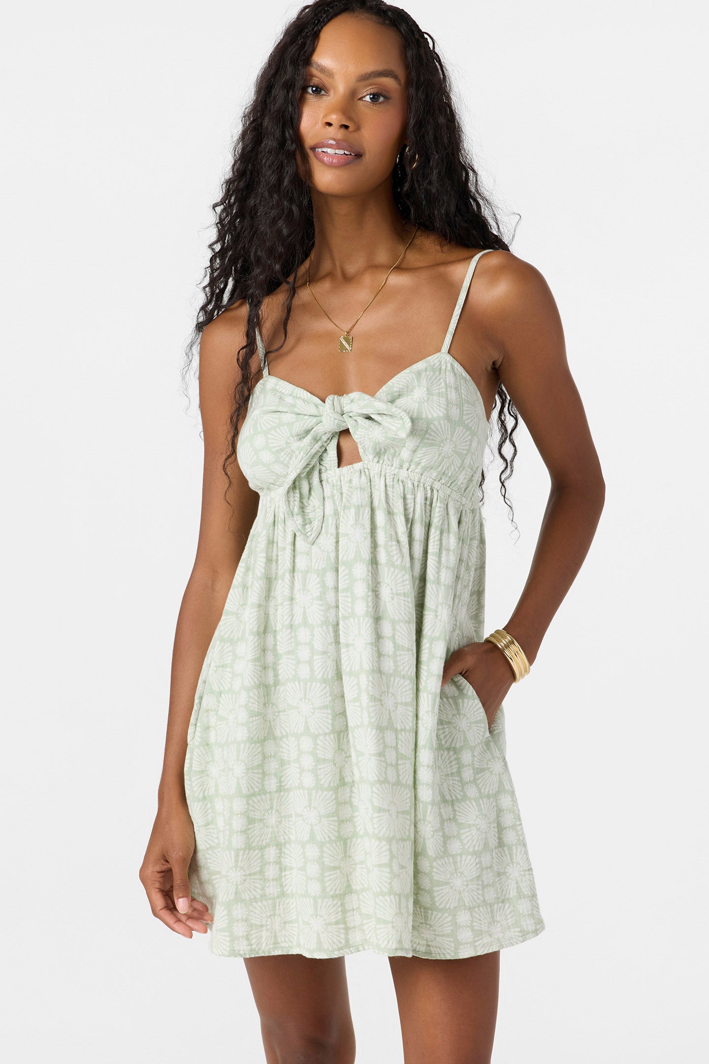 geo print mini dress Natalya Geo Short Dress - Seafoam