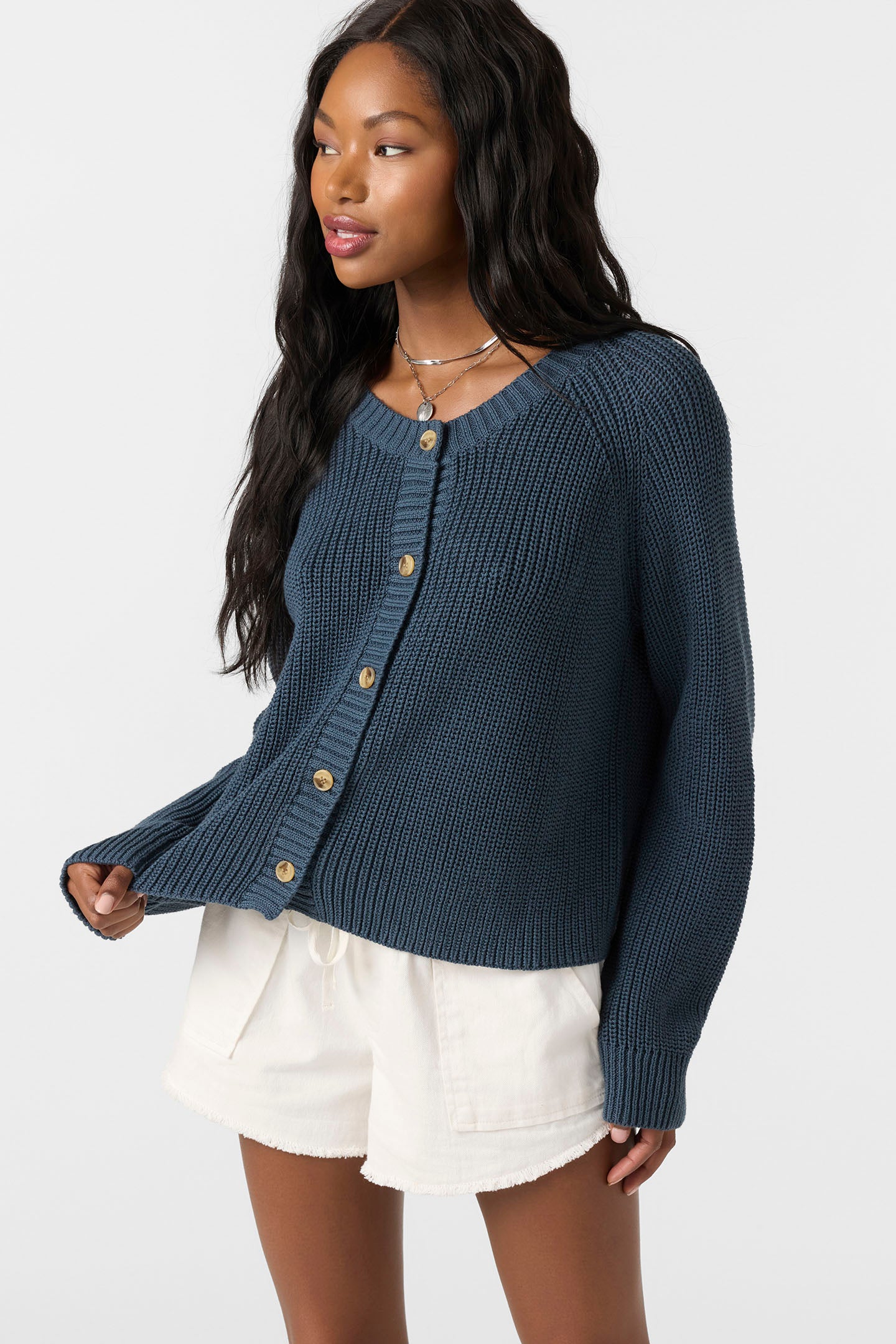 Kerris Long Sleeve Sweater - Slate | O'Neill